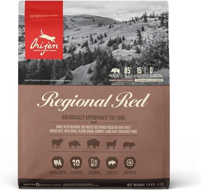 Comida Natural Gato Orijen Feline Regional Red 1,8Kg - ORIJEN