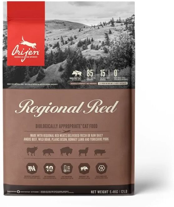 Comida Natural Gato Orijen Feline Regional Red 5,4Kg - ORIJEN