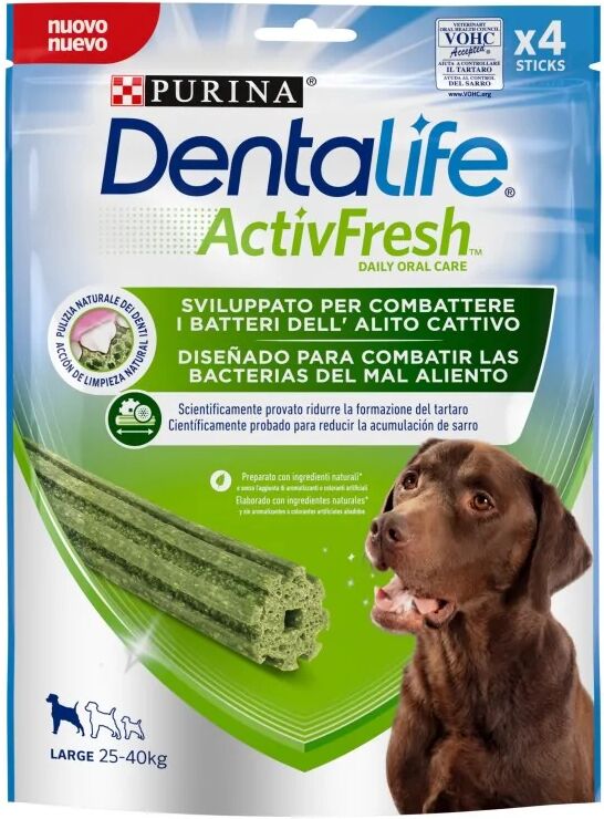 Dieta Natural Dentalife Activefresh Large 6X142Gr Xm - PURINA