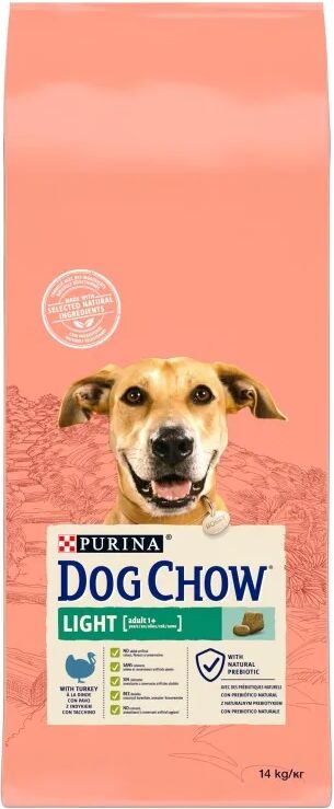 Dieta Natural Perro Dog Chow Canine Adult Light Pavo 14Kg - PURINA