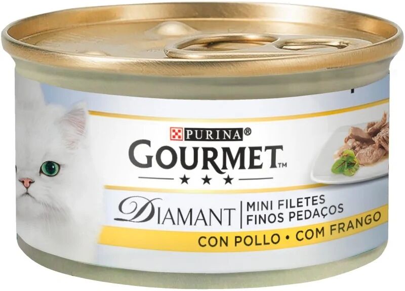 Dieta Natural Gourmet Diamant Finas Lonchas Con Pollo 24X85 - PURINA