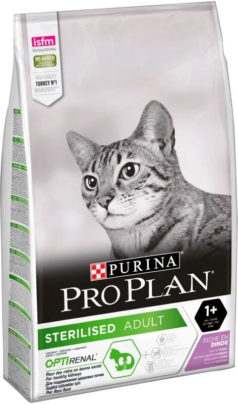 Dieta Natural Gato Pro Plan Feline Adult Sterilised Pavo 10Kg - PURINA