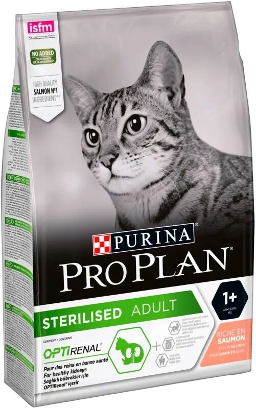 Dieta Natural Gato Pro Plan Feline Adult Sterilised Salmon 3Kg - PURINA