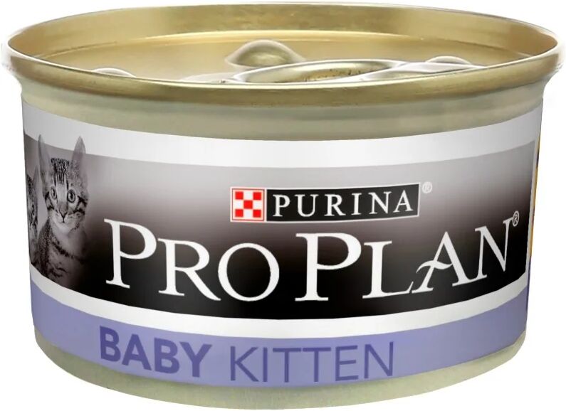 Dieta Natural Gato Pro Plan Feline Baby Kitten Mousse Pollo 24X85Gr - PURINA