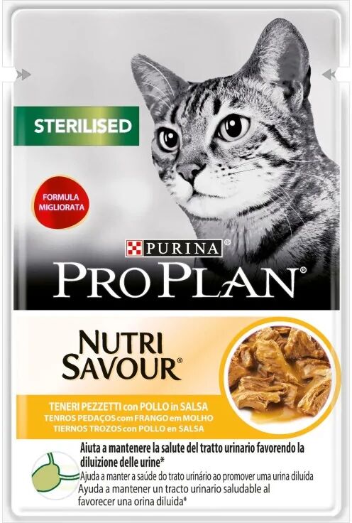 Dieta Natural Gato Pro Plan Feline Sterilised Pollo 26X85Gr - PURINA