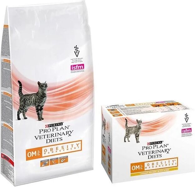 Dieta Natural Gato Pro Plan Vet Feline Om Obesity Caja Pouch 10X85Gr - PURINA