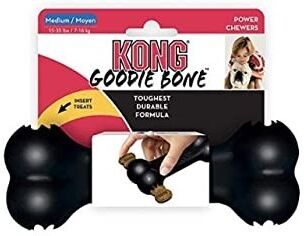 KONG  Extreme Goodie Bone Hueso para Perro de Caucho, mandíbulas potentes - KONG