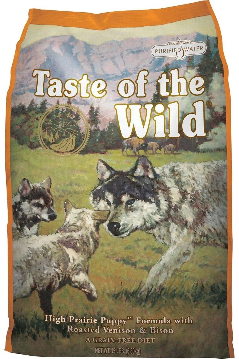 Proteinas Premium Perro Taste Canine Puppy High Prairie Bisonte 2Kg - Taste of the Wild