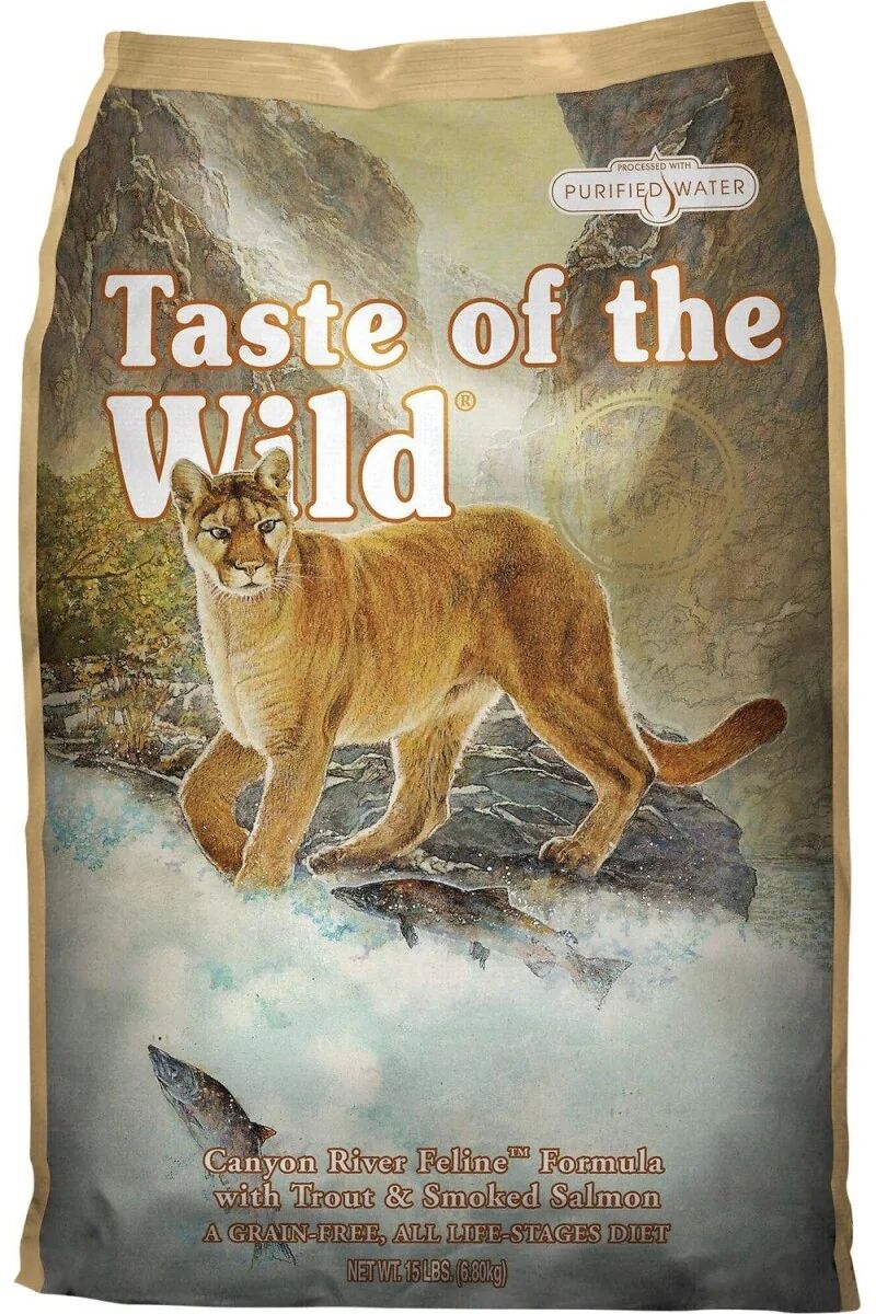 Proteinas Premium Gato Taste Feline Adult Canyon River Trucha 2Kg - Taste of the Wild