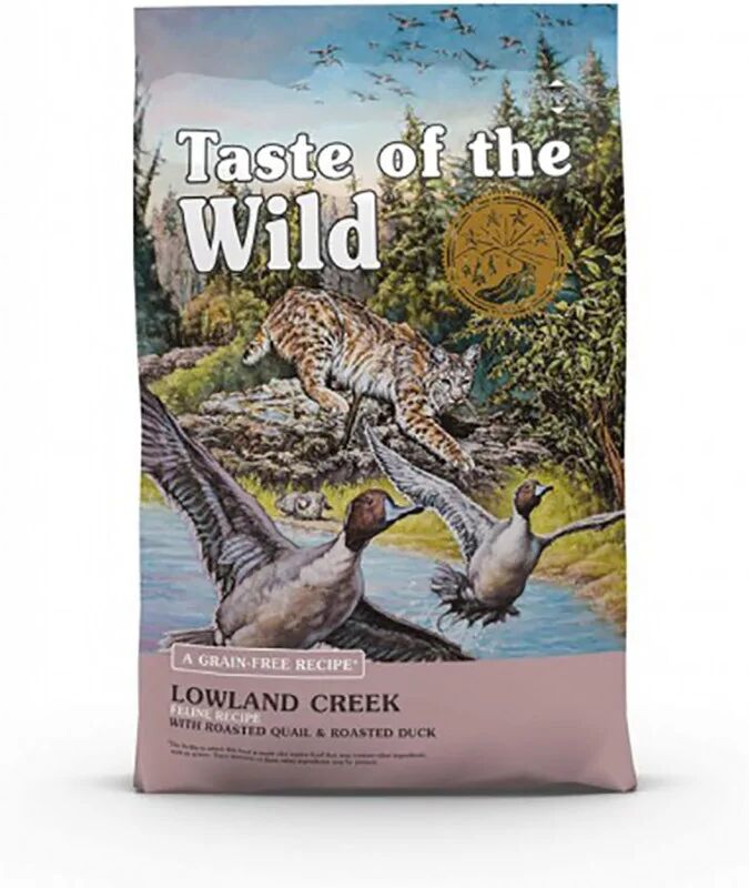 Proteinas Premium Gato Taste Feline Adult Lowland Creek Codorniz 2Kg - Taste of the Wild