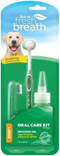 Higiene Tropiclean Fresh Breath Kit Higiene Dental Perros Peq Y Med - TROPICLEAN