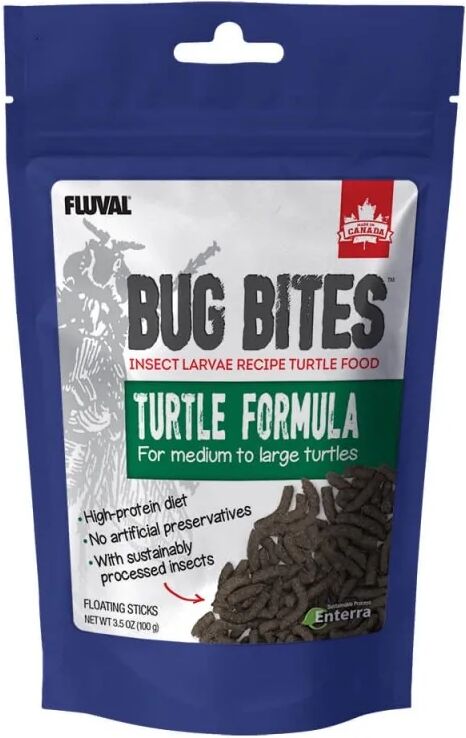 Comida Sticks Peces Fluval Bug Bites Tortuga Sticks 100g Gránulos - FLUVAL