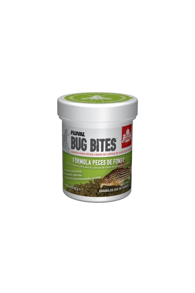 Comida Gránulos Peces Fluval Bug Bites Plecos Gránulos 45g Gránulos - FLUVAL