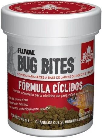 Comida Gránulos Peces Fluval Bug Bites Cíclidos Gránulos 45g Gránulos - FLUVAL