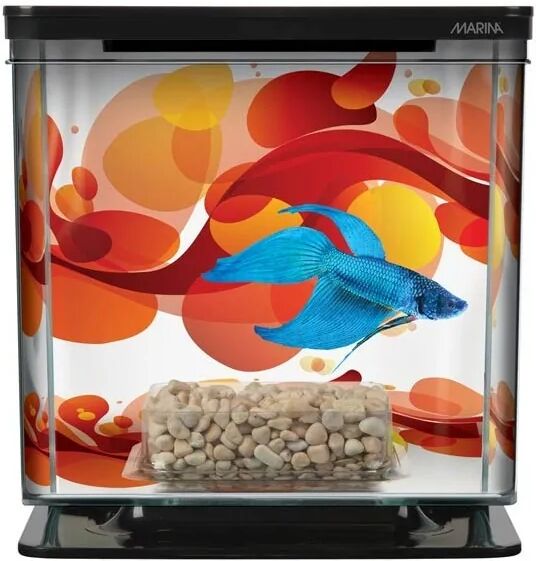 Acuario Bettas Marina Betta Kit Sun Swirl 15,6x14,8x15,4 - MARINA