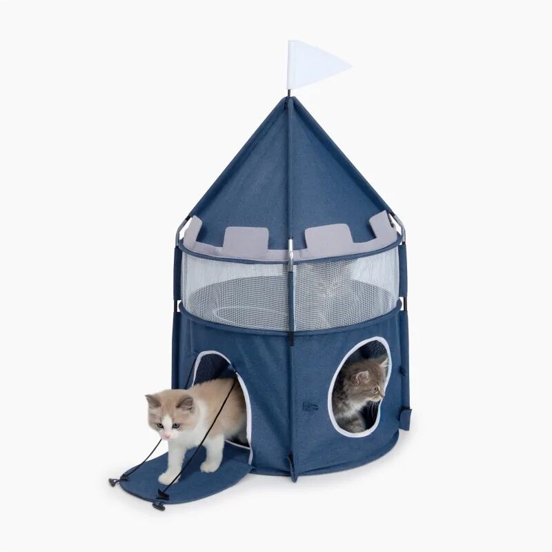 Juguetes Gatos Catit Vesper Castle Azul - CATIT