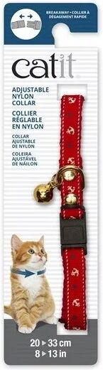 Transporte Gatos Catit Collar Breakaway Remache Dorado Náutico 4,7x1,2x18,1 - CATIT