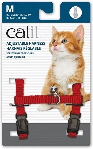 Transporte Gatos Catit Arnés Breakaway M Rojo 9,8x1,8x16,5 - CATIT