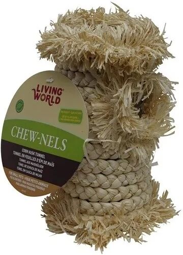 Hurones Y Roedores Refugios L.W. CHEW-NELS Tunel Corn Husk Simple - LIVING WORLD