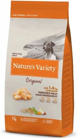 Saco Natural Perro NatureS V Original Canine Adult Mini Pollo 7Kg - Natures Variety