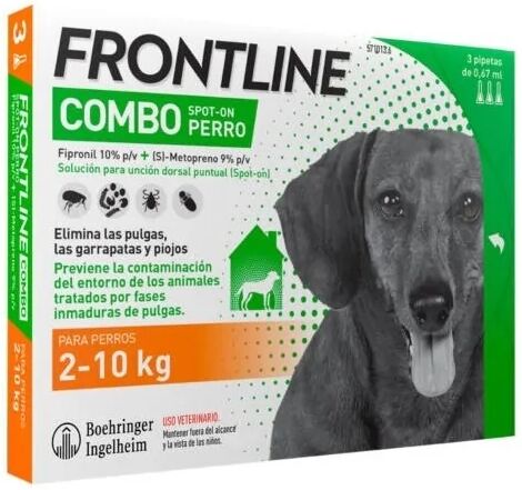 Antiparasitario Frontline Perro Combo Spot Perros 2kg a 10Kg - Frontline