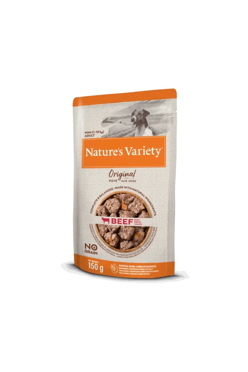 Comida Húmeda Perro Natures Vatiety Original Pate Buey 8X150Gr - Natures Variety