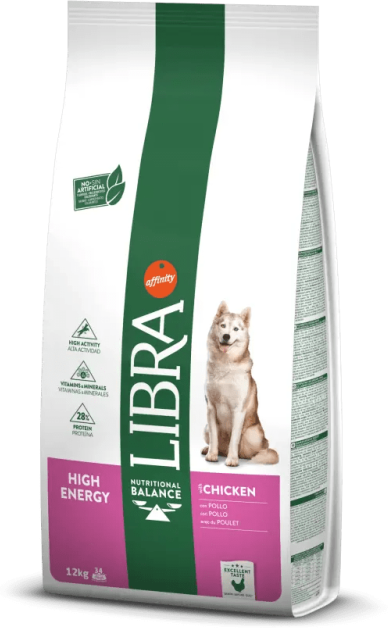 Comida Natural Perro Libra Canine Adult Pollo High Energy 12Kg - AFFINITY