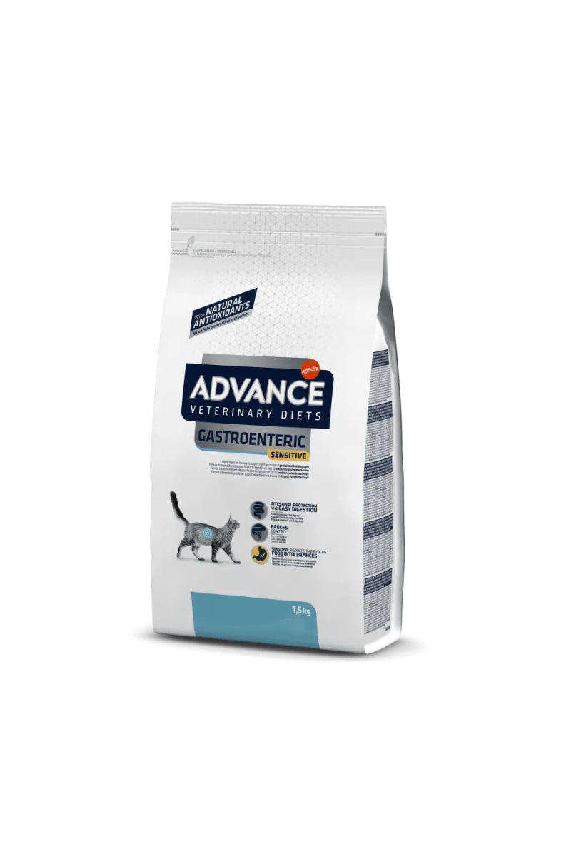 Comida Natural Gato Advance Vet Feline Adult Gastro Sensitive 1,5Kg - ADVANCE