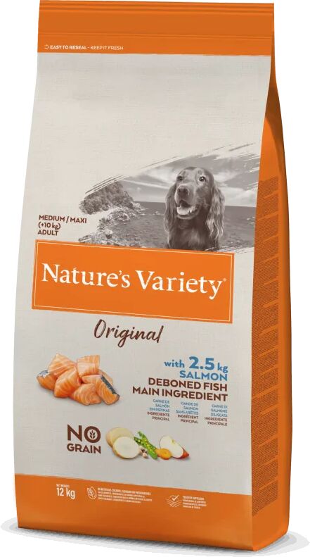 Pienso 12Kg Perro Adulto Natures Variety Original Canine Salmón - Natures Variety