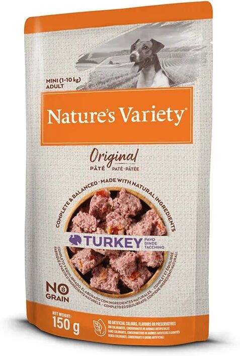 Comida Húmeda Sobres 150g Perro Adulto NatureS Variety Paté Pavo 12 unidades - Natures Variety