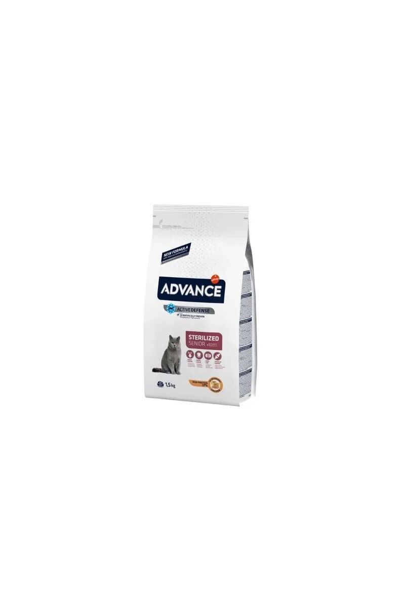 Pienso Natural Gato Adulto +10 Esterilizado Advance Pollo 1,5Kg - ADVANCE