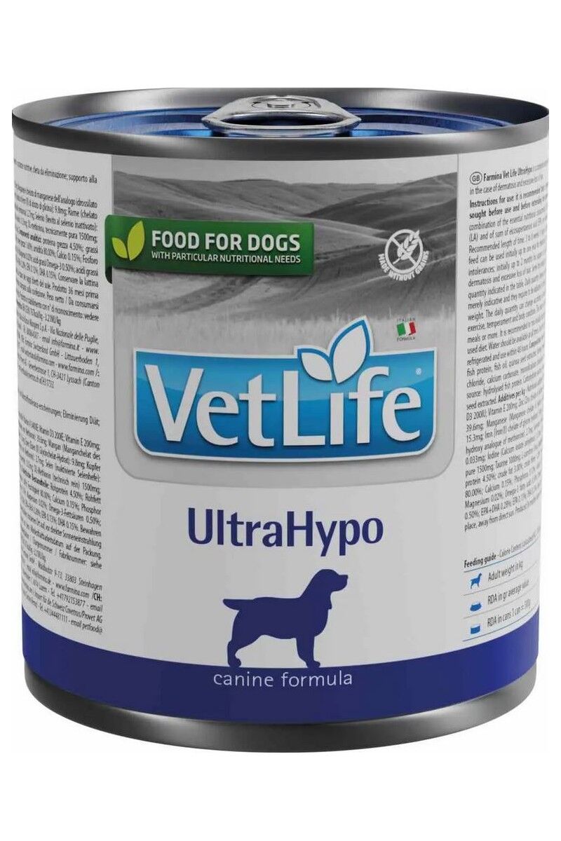 Comida Latas Perro Farmina Vet Life Natural Ultrahypo 6X300GR - FARMINA