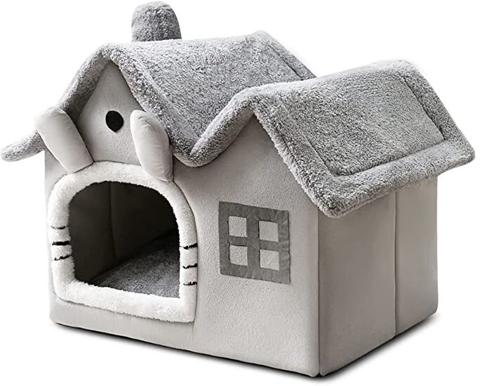 Cama Cueva para Gatos y Perros  Iglú  Cálido - Kitypet