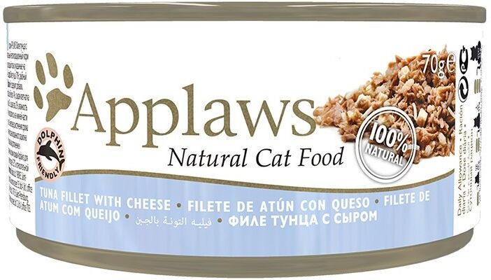 Comida Húmeda Gato  Applaws Cat Lata 70g Atún con Queso - Applaws