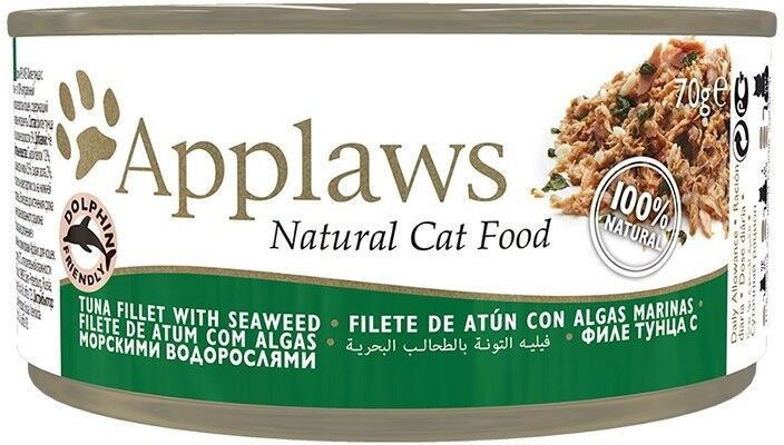 Comida Húmeda Gato  Applaws Cat Lata 70g Atún con Algas - Applaws