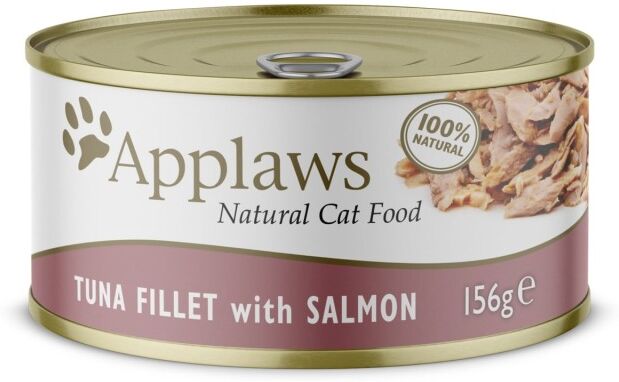 Comida Húmeda Gato  Applaws Cat Lata 156g Filete de Atún con Salmón en Caldo - Applaws