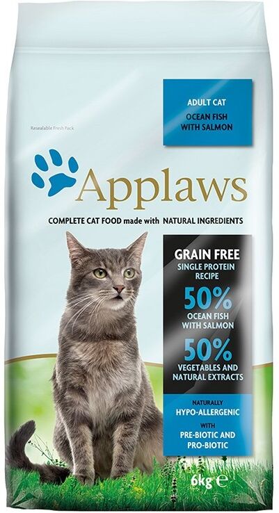 Comida Seca Gato  Applaws Cat Dry Adulto Pescado y Salmón 6kg - Applaws