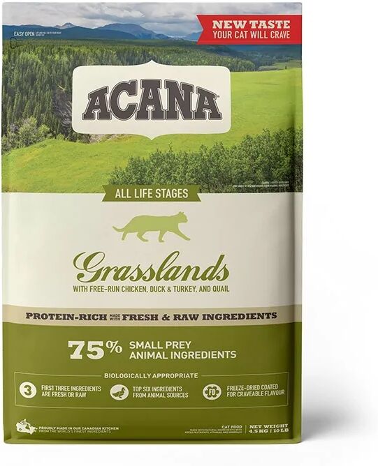 Comida Natural Gato Acana Feline Adult Grasslands 4,5 Kg - ACANA