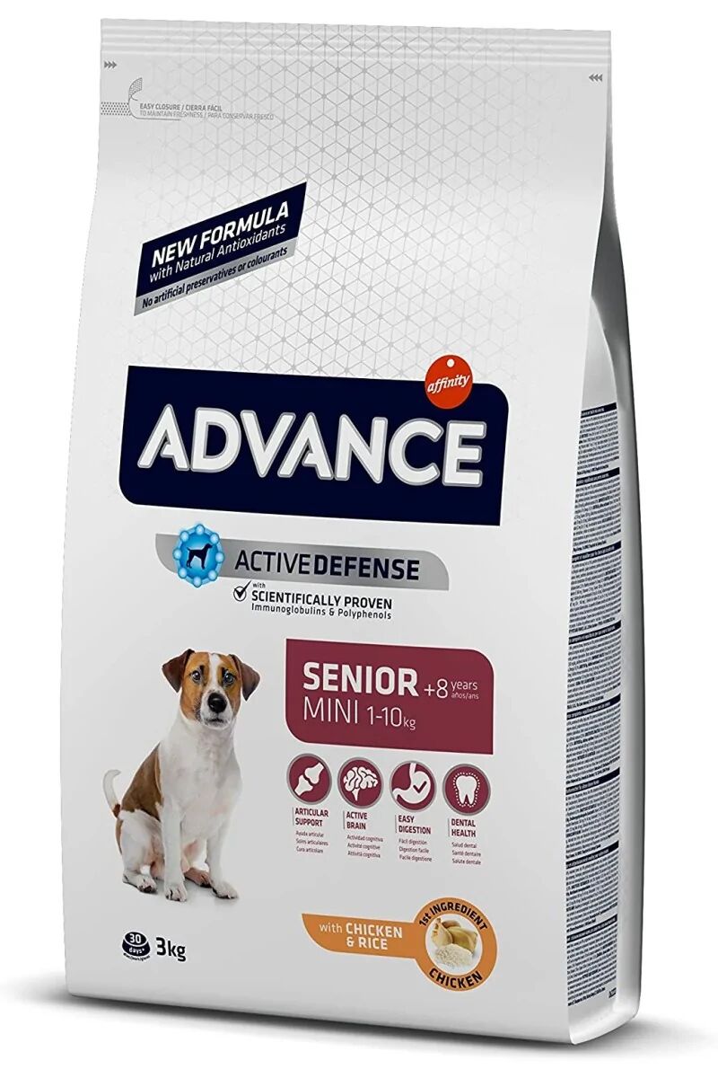 Comida Natural Perro Advance Canine Senior Mini Pollo Arroz 1,5Kg - ADVANCE