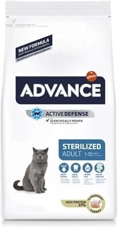 Comida Natural Gato Advance Feline Adult Sterilized Pavo 1,5Kg - ADVANCE