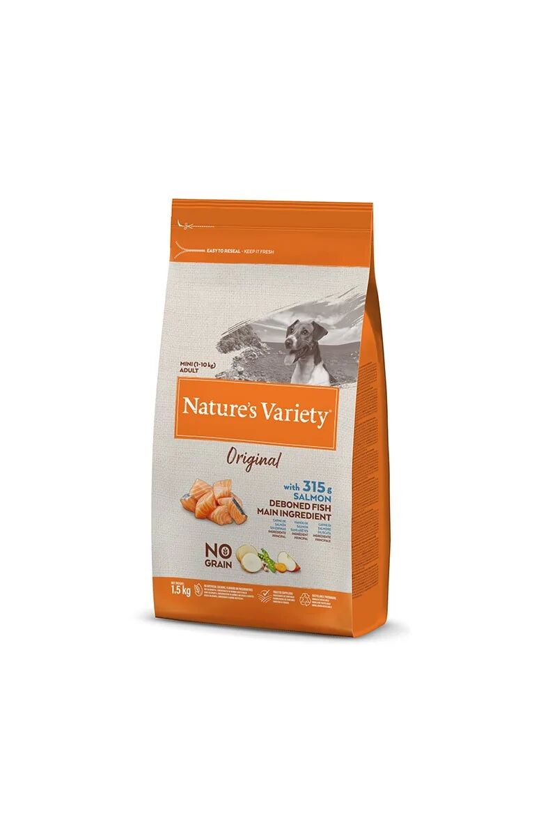 Comida Natural Perro NatureS V Origin Canine Adult Mini Salmon 1,5Kg - Natures Variety