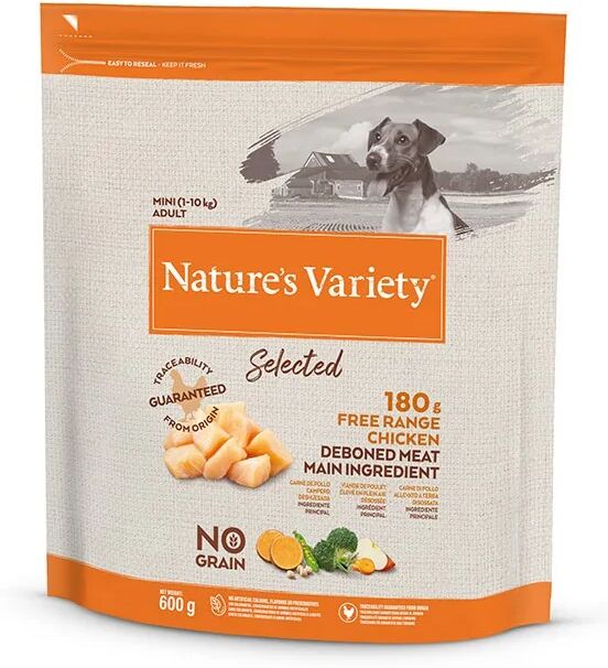 Comida Natural Perro NatureS V Select Canine Adult Mini Pollo 600Gr - Natures Variety