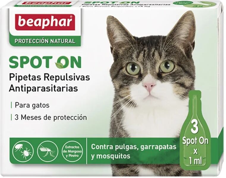 Higiene Perro y Gato Beaphar Pipetas Repelentes Gato 3X1Ml - Beaphar