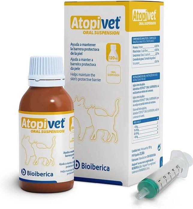 Suplementos Gato Atopivet Perro Gato Suspension Oral 120Ml - BIOIBERICA