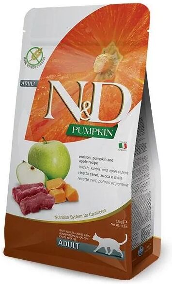 Comida Natural Gato Farmina Nd Cat Pumpkin Venado 300Gr - FARMINA