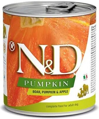 Comida Natural Perro Farmina Nd Dog Pumpkin Jabali Caja 6X285Gr - FARMINA