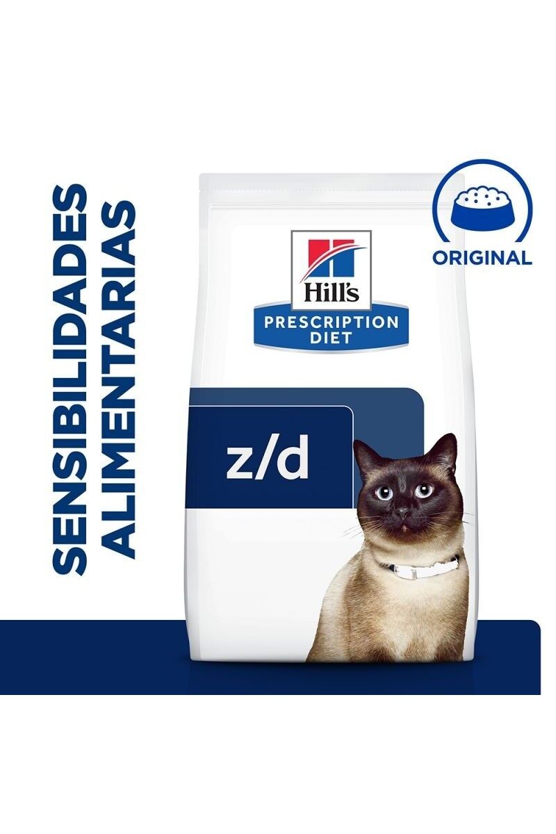Saco de pienso para Gato Hill's z/d Prescription Diet Feline Food Sensitivities 3kg - HILLS