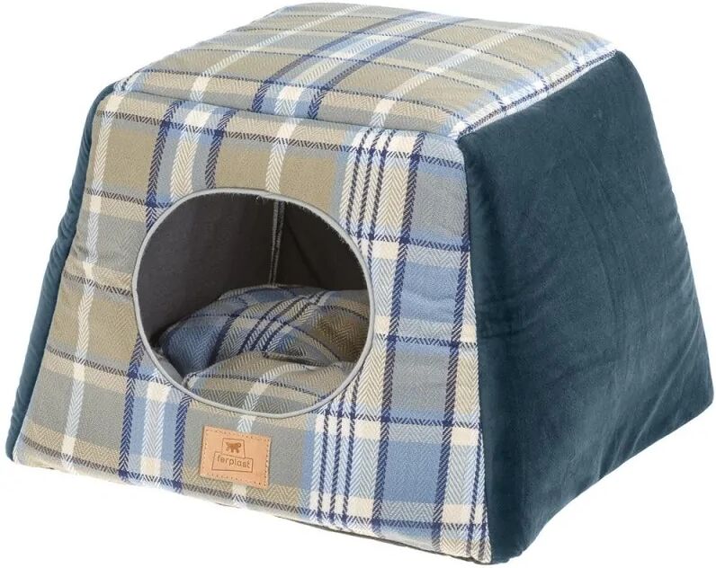 Camas Ferplast Caseta Cama Perro Gato Edinburgh Azul - FERPLAST