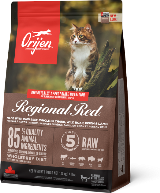 Saco de pienso para Gato Orijen Regional Red carne roja 5Kg - ORIJEN