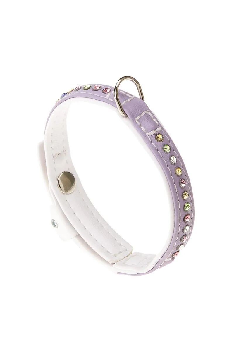 Collares Ferplast Collar Lux C15 28  Purple White - FERPLAST